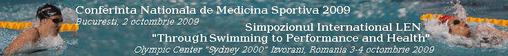 Conferinta Nationala de Medicina Sportiva 2009